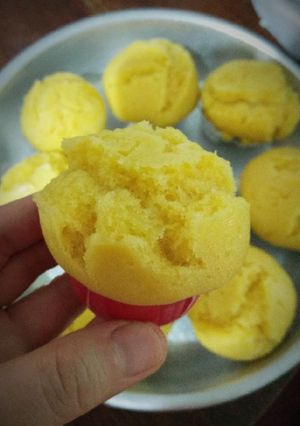 Foto resep Kue moho kue mangkok ubi jalar bolu kukus mekar ubi tanpa mixer