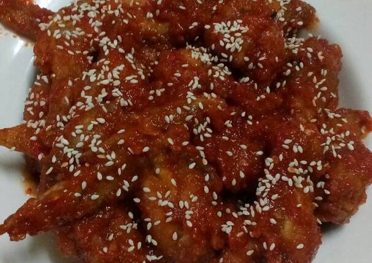 12 Resep: Korean Chicken Wings Anti Gagal!