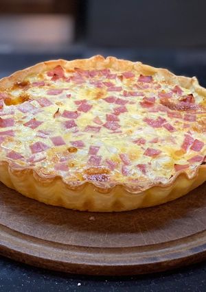 Una foto de Quiche de jamón y queso