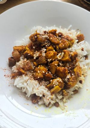 Une photo de Poisson au curry express