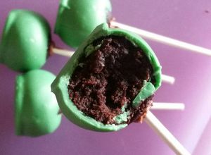 Una foto de Cake pops de chocolate