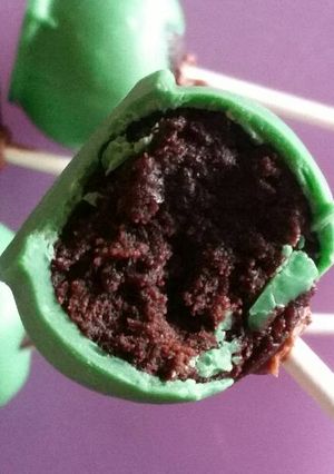 Una foto de Cake pops de chocolate