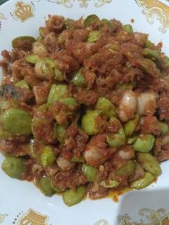 Foto resep Sambal cumi asin pete