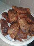 Fried Fish with crushed spices