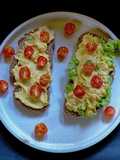 Pumpkin Hummus on Multigrain bread