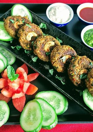 A picture of Moong Sprouts Kebabs.