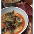Jantung pisang tetelan (ontong pisang)bumbu kalio kuah pedes