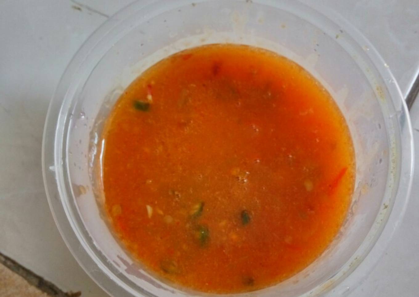Saos pedas nikmat (cocok untuk cocolan cilor,sempol,darlung dll)