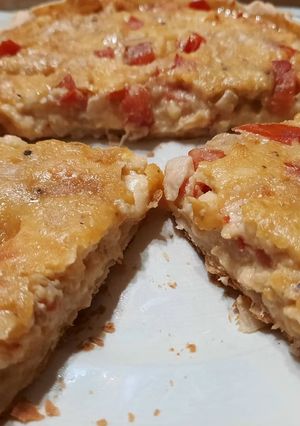 Una foto de Tarta de choclo, cebolla y queso