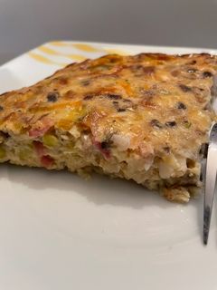 Una foto de Pastel de puerros