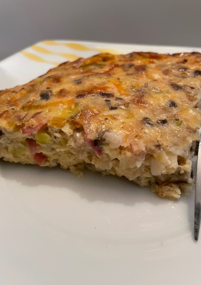 Una foto de Pastel de puerros