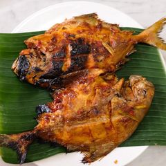 A picture of Grilled Black Pomfret.