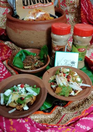 सिंघाड़ा कचरी चाट (singhara kachri chaat recipe in Hindi) रेसिपी मुख्य फोटो