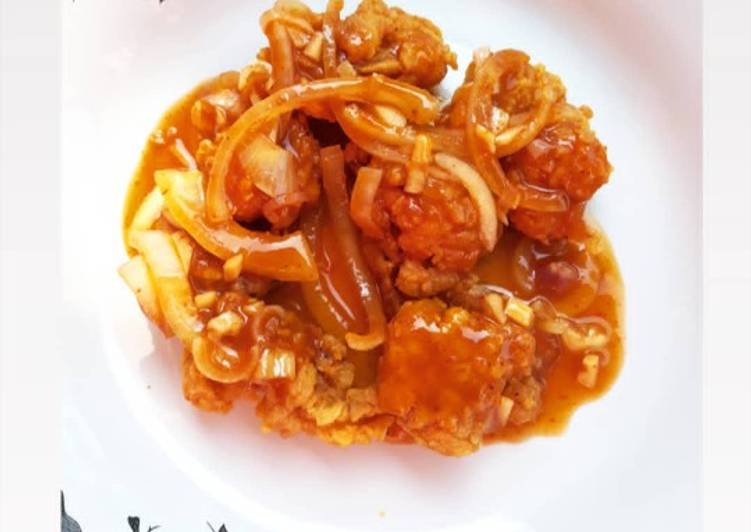 Resep Udang krispi saus asam manis Anti Gagal