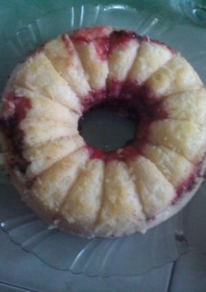 Foto resep Bolu kukus keju fla stroberry