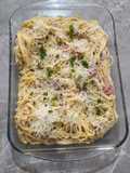 Spaghetti Carbonara Creamy with Parmesan