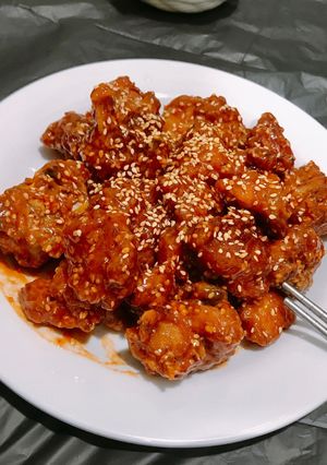Hình của món Gà cay hàn quốc.