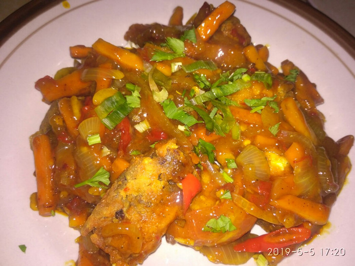 Resep Gurame crispy hot and spicy asam manis, Menggugah Selera