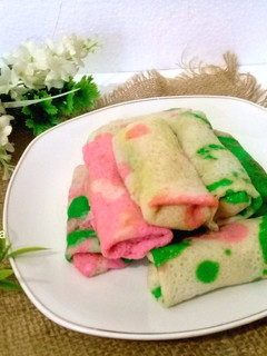 Foto resep Dadar Gulung Vla Susu Toping Buah Segar