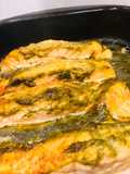 Somon cu pesto de busuioc, la cuptor