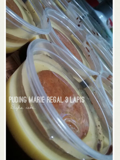 Foto resep Disert cup puding marie regal 3 lapis