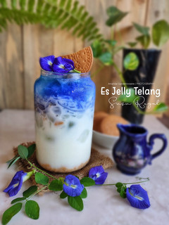 Foto resep Es Jelly Telang Susu Regal
