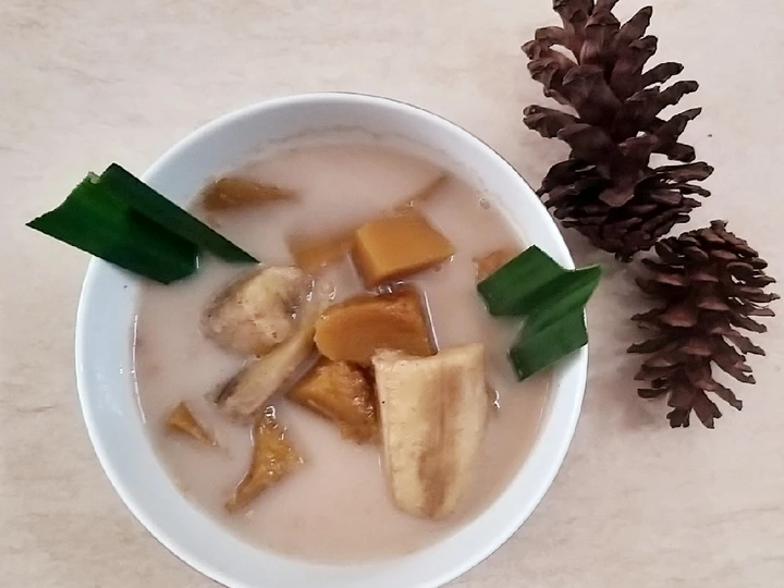 Cara Mudah Menyiapkan Resep  Kolak labu pisang fibercreme yang Menggugah Selera, Bikin Ketagihan
