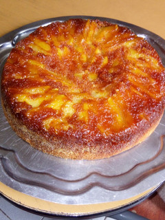Una foto de Tarta de manzana invertida