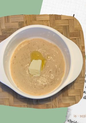 Foto resep MPASI 6m menu lengkap - ikan salmon telur puyuh