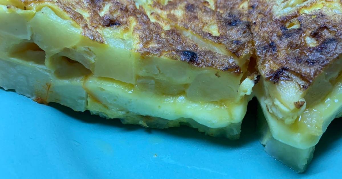 Tortilla de papa (hervida) rellena Receta de Paula Cookpad