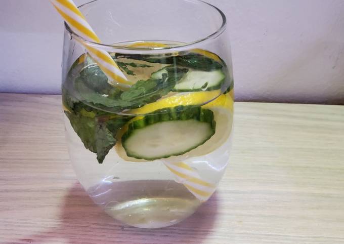 Recipe of Homemade Lemon Cucumber Detox Water