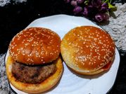 Gambar beef burger oven