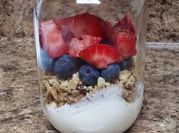 A picture of vanilla cake parfait