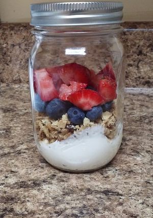 A picture of Berry Cheesecake Yogurt Parfait.