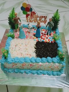 Foto resep Kue ultah rainbow cake