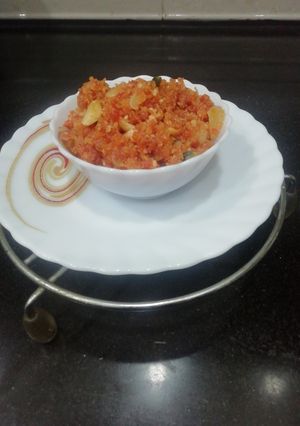 A picture of Carrot & Mawa Halwa.