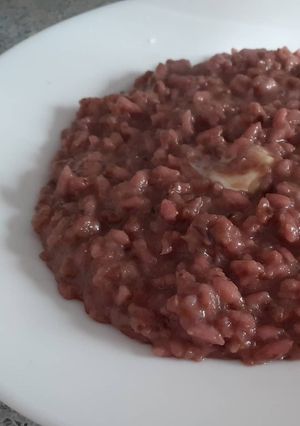 Foto di Risotto al radicchio e brie