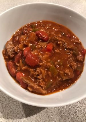 A picture of Chunky Gameday Beef Chili.