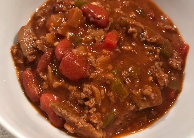 Simple Way to Make Favorite Chunky Gameday Beef Chili