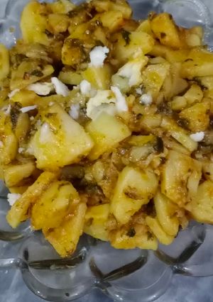 A picture of Alu ki bhujiya ❤❤.