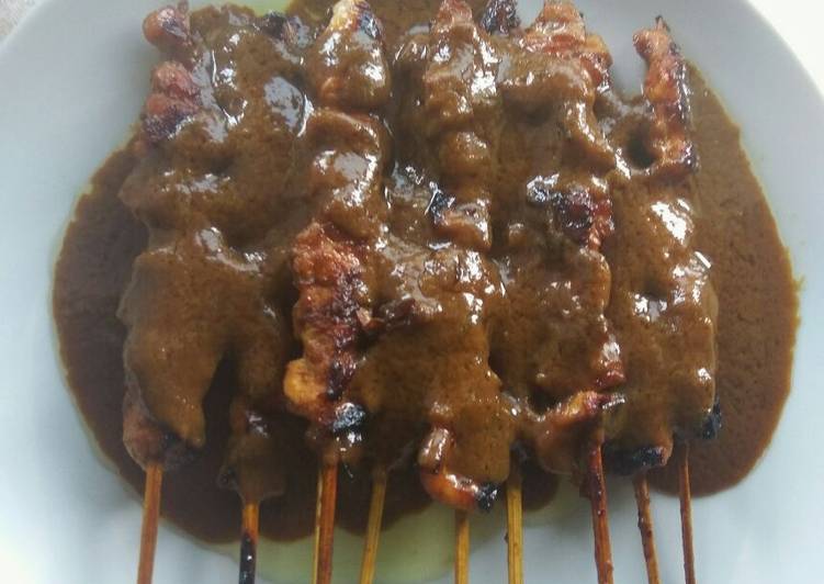 Sate ayam teflon 🍡🍢😋