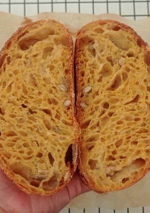 Foto resep Pumpkin Sourdough Bread