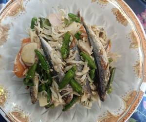 Resep mudah Oseng lombok ijo ikan asin (lomboknya utuh) Yummy Mantul