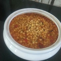 A picture of Boondi ki sabzi.