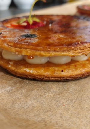 Une photo de Tarte aux fraises façon street food 🤩
