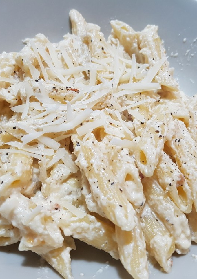 Una foto de Penne a la panceta 👌🍝