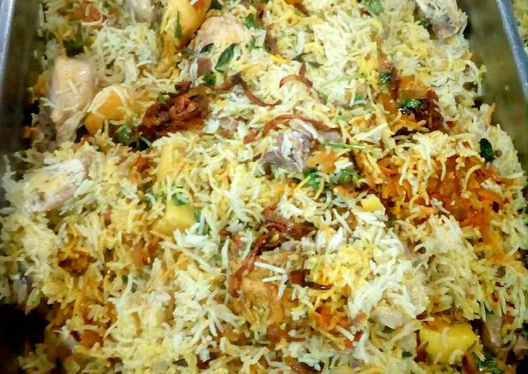 كبسة دجاج بطريقتي