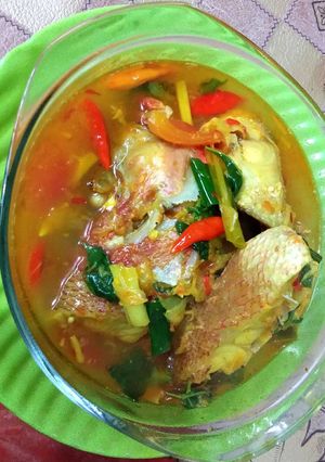 Foto resep Kakap Merah kuah kuning