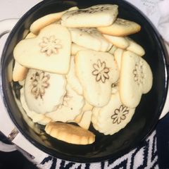 A picture of Simple soft butter cookies.