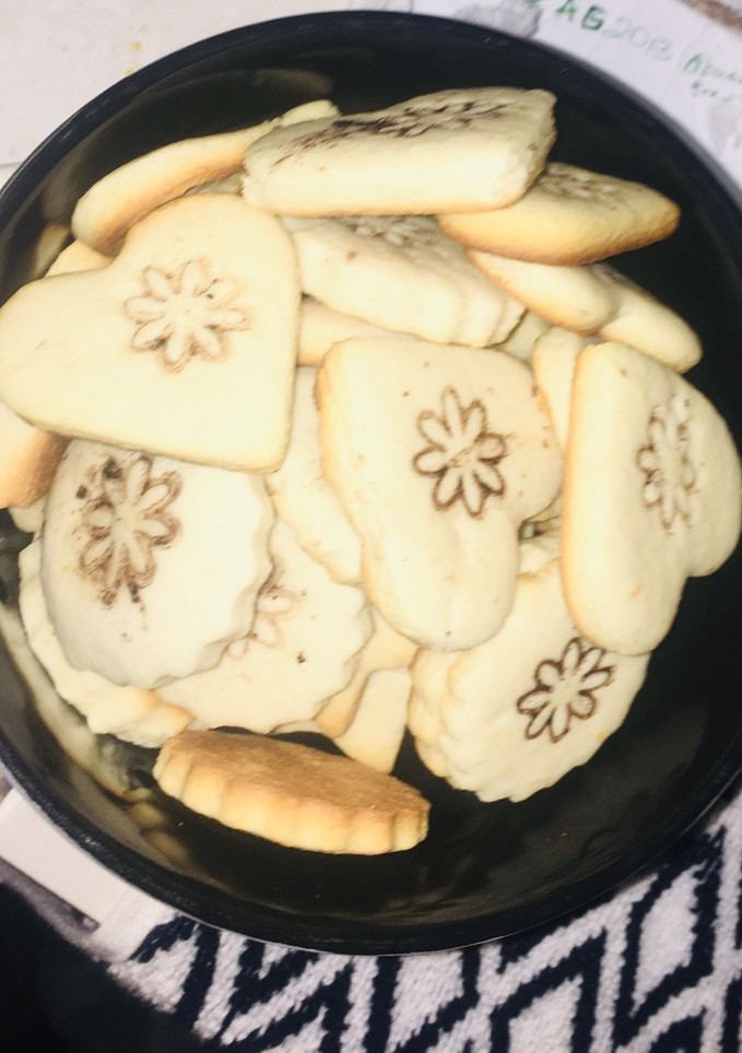 A picture of Simple soft butter cookies.